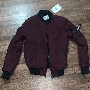 Burgundy red bomber jacket BRAND NEW!